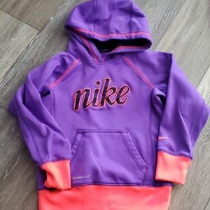 Girls XS pink and purple Nike hoody